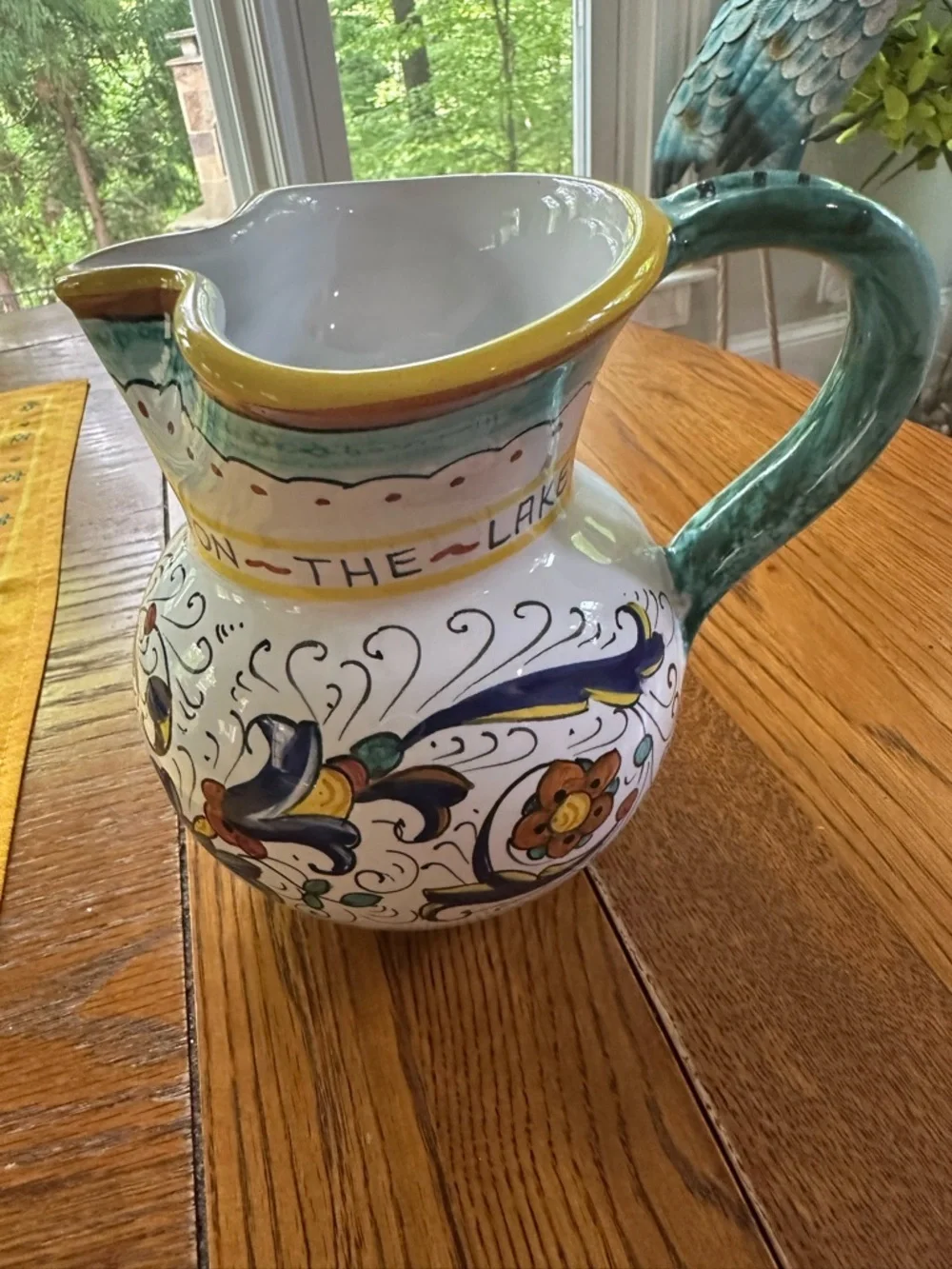 RICCO DERUTA DELUXE: TRADITIONAL DERUTA PITCHER From ENZO RESTAURANT